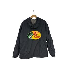 Bass Pro Shops Full Zip Lightweight Fleece Lined Jacket Embroidered Mens XL?